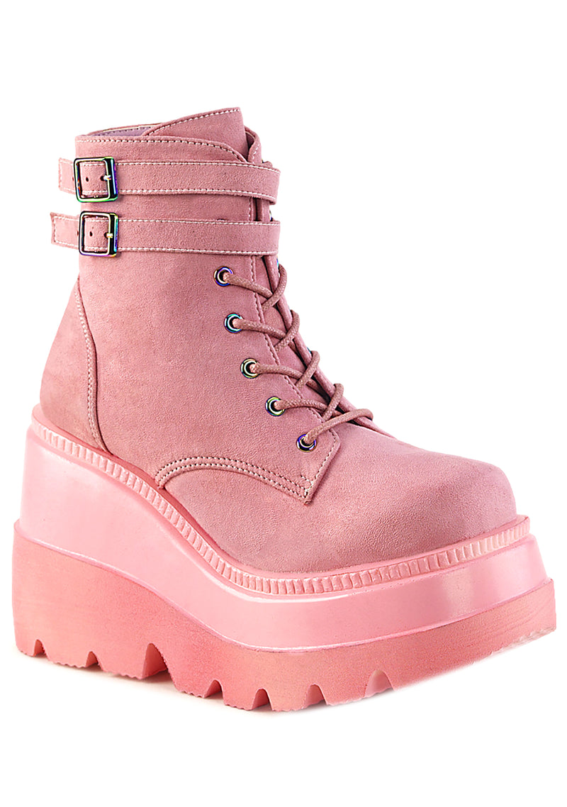 SHAKER 52 Sucker Punch Pink Platform Boots