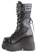 SHAKER 70 Disruptive Behavior Black Platform Boots