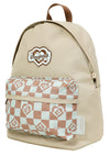 Kaleido Series Plus One Mini Backpack in Mushroom Checked