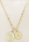 The Adventurer Double Coin Necklace in Gold