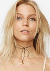 Frasier Sterling Disco Fever Bowtie Stars Choker in Black