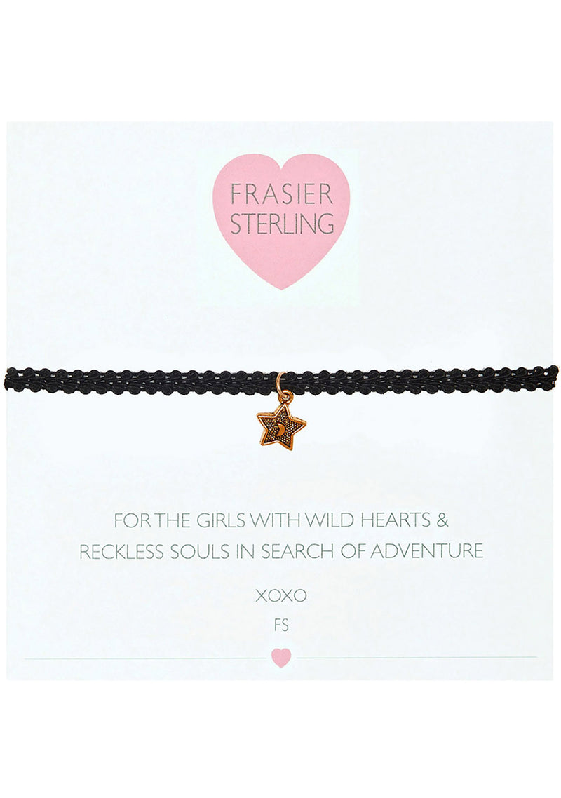 Frasier Sterling Nothing But Love Star Choker in Black