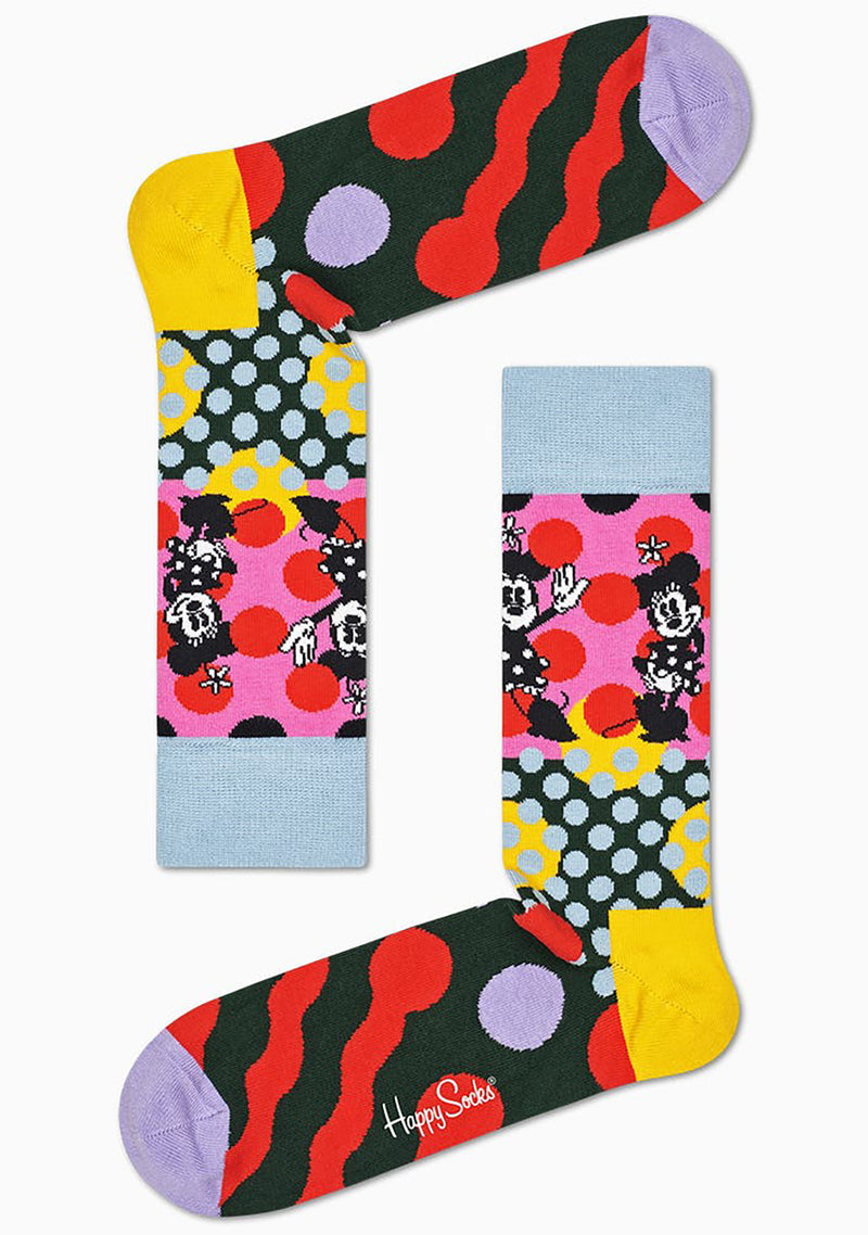 X Disney Mickey and Minnie 6PK Sock Gift Set