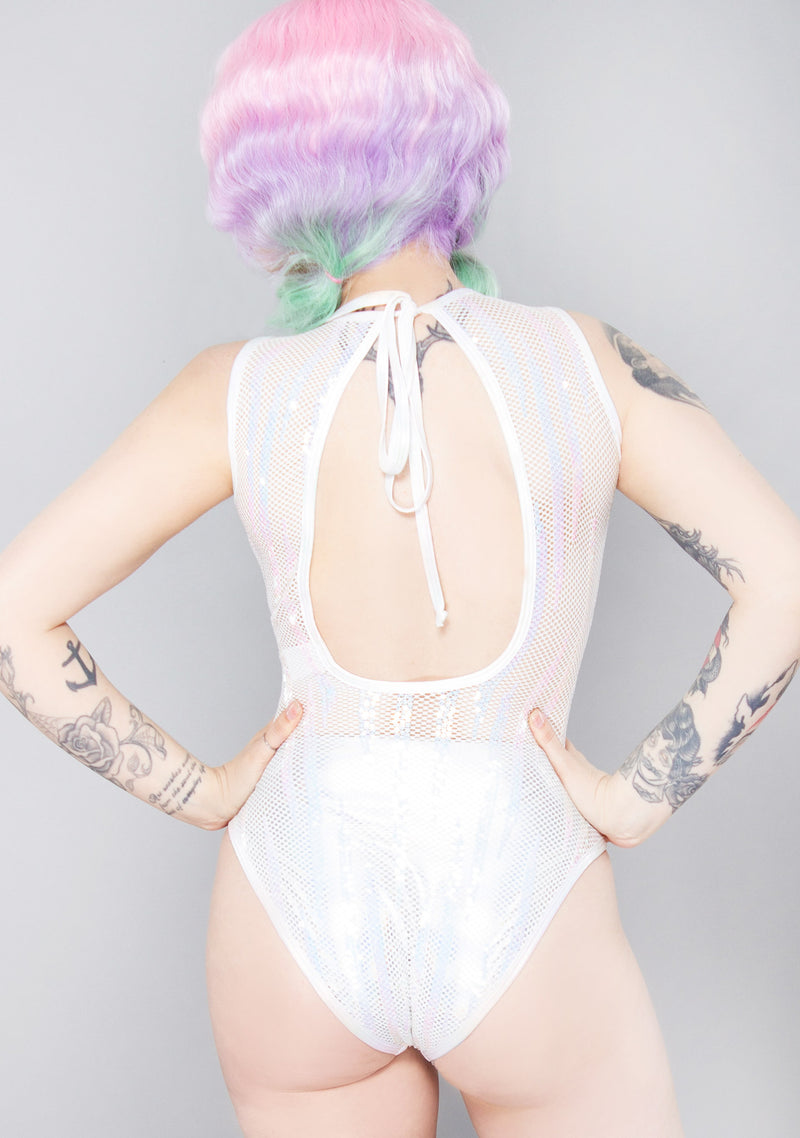 Cosmic Starlight Sequin Mesh Bodysuit