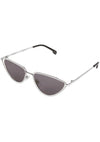 KOMONO Gigi Sunglasses in Silver/Smoke