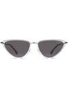 KOMONO Gigi Sunglasses in Silver/Smoke