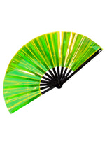 Acid Drip Iridescent Fluid Rave Fan