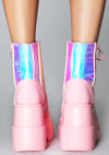 Pink Poison Pink Platform Boots