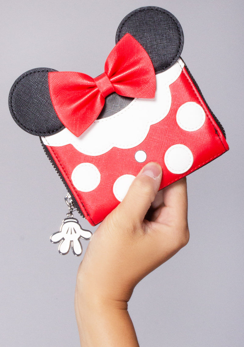 X LASR Exclusive Disney Minnie Mouse Dress Zip Wallet