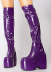 Alluring Deception Knee High Platform Boots