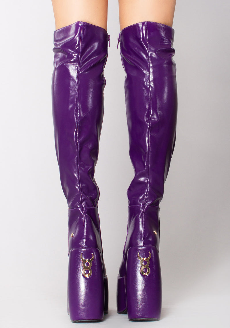 Alluring Deception Knee High Platform Boots