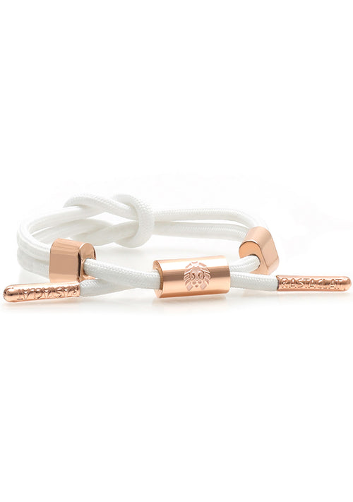 Lily II Women's Knotaclat Bracelet in White/Rose Gold