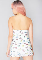 Butterfly Kisses Strapless Bustier Dress