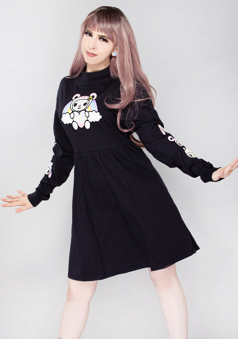 Super Bear Long Sleeve Dress