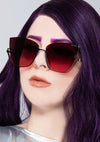 Vixen Sunglasses in Ruby