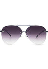 Megan 2 Narrow Sunglasses in Black Fade