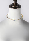 Wanderlust + Co Mia Choker in Gold/Sky