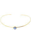 Wanderlust + Co Mia Choker in Gold/Sky