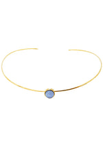 Wanderlust + Co Mia Choker in Gold/Sky