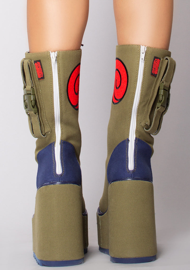 Naruto Dune Kakashi Cosplay Platform Boots