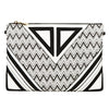 Zoey Geometric Clutch Crossbody Purse in White