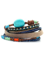 Cheyenne Beaded Double Wrap Bracelet